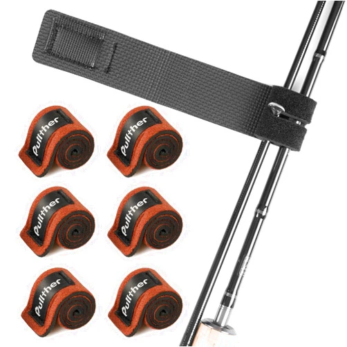 Pullther fishing 6PCS Fishing Rod Straps,Fishing Rod Ties,Fishing Rod Wrap,Fishing Rod Ties for Casting Rods.