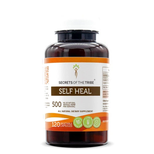 Secrets of the Tribe Self Heal 120 Capsules, 500 mg, Self Heal (Heal All, Prunella vulgaris) Dried Herb (120 Capsules)