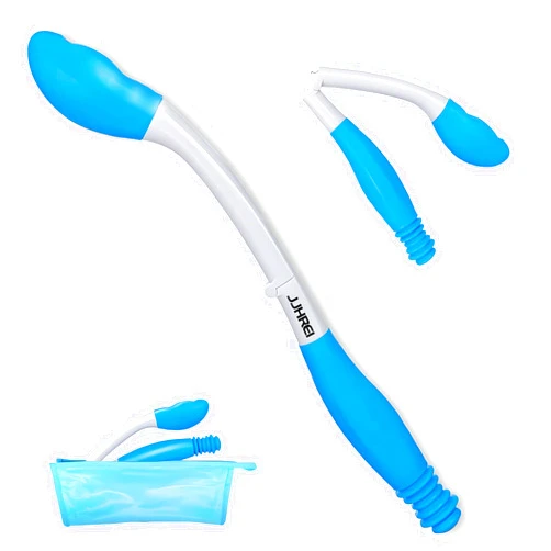 JJHREI Foldable Long Reach Comfort Wiper - Bottom Wiping Aid - Butt Wiper Self Wipe Assist Toilet Aids Wand - Daily Living Bathroom Aid for Limited Mobility
