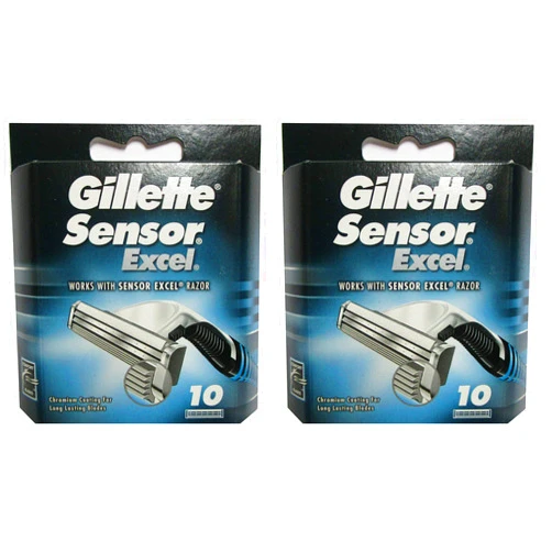 Gillette Gíllette Sensor Excel Razor Refill Cartridges 20 Count