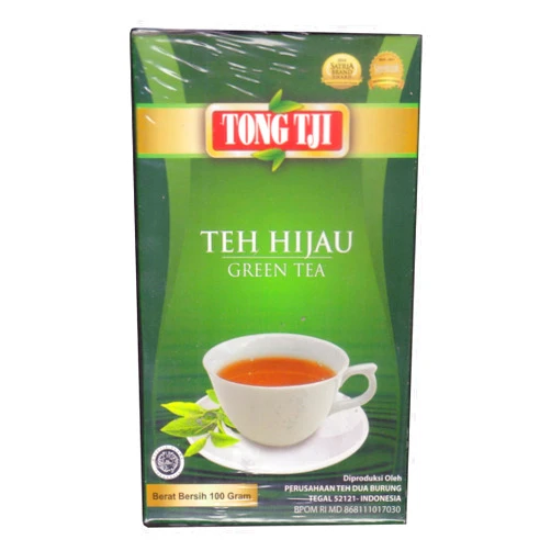 Tong Tji Teh Hijau Bubuk - Green Tea Loose, 100 Gram / 3.5 Oz