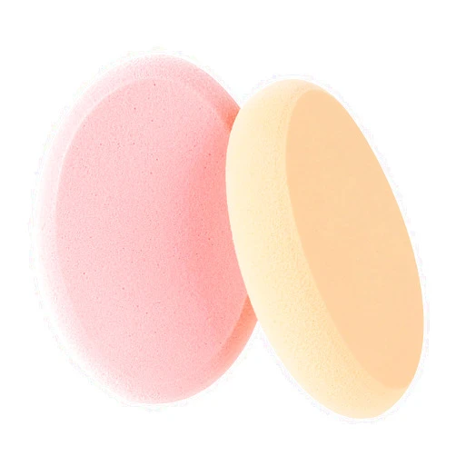 Sliverdew 2 Pack Oval Puff Beauty Egg Foundation Sponge Oval Makeup Sponges Professional Makeup Sponge for Eye Foundation Blush Application Forehead Cheeks, Dry and Wet (Skin Tone and Pink)