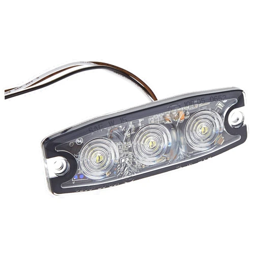 Buyers Products Company Buyers Products 8892231 Ultra Thin 3.5 Inch LED Strobe Light, Clear