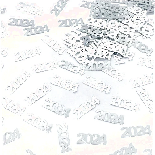 Jimmy Jem's Confetti Year 2024 Silver - Retail Pack #7636 QS0
