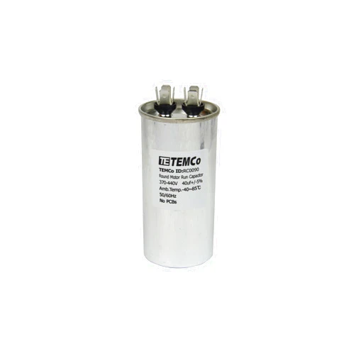 TEMCo Industrial TEMCo 40 uf/MFD 370-440 VAC volts Round Run Capacitor 50/60 Hz AC Electric - Lot -1 (Optional uf/MFD, Voltage and Lot Quantities Available)