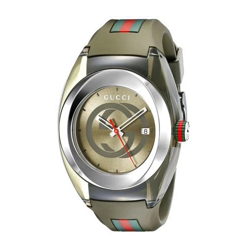 Gucci SYNC XXL Khaki Watch(Model:YA137106)