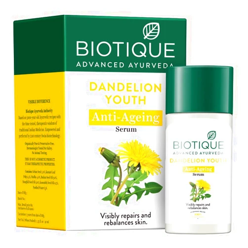 Biotique Bio Dandelion Visibly Ageless Serum For All Skin Type, 40 ml