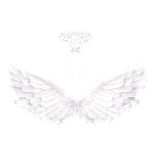 SLanC Angel Costume Wings and Halo White Adult Angel Costume Wings for Kids Party Children's Boys Girls Christmas Unique