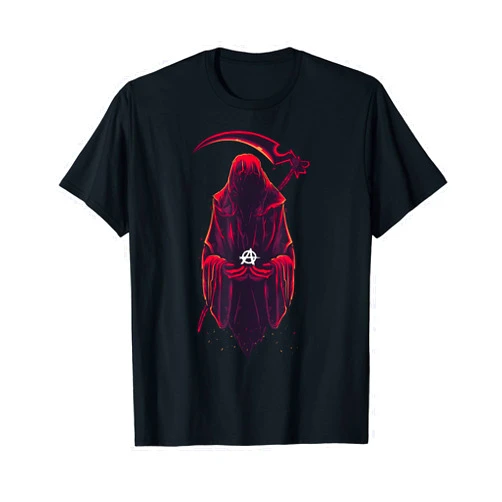 Sons & Daughters of Anarchy Merchandise Grim Reaper Gift Anarchy Anarchist Halloween Costume Idea T-Shirt