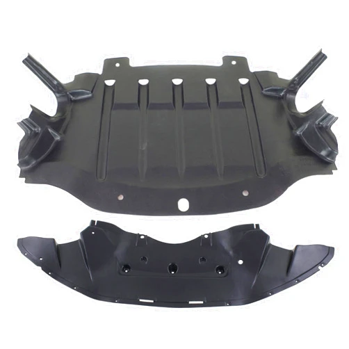 Go-Parts - Engine Splash Shield Set for Chrysler 300, Front and Center, Suitable for 2011-2014 Models, Part Sedan Replacement 57010303AG,68083326AC 'CH1228108','CH1228119' 2012 2013