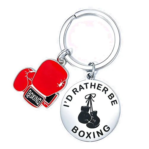 YCSPMO Boxing Glove Keychain Box Lovers Gifts for Women Men Fitness Appreciation Gift Inspirational Gift for Sports Fan Boxers Coach Present Christmas Boxing Gifts for Boys Fitness Jewelry