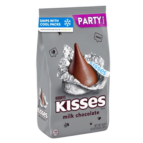 HERSHEY'S KISSES Milk Chocolate Candy Party Pack, 35.8 oz