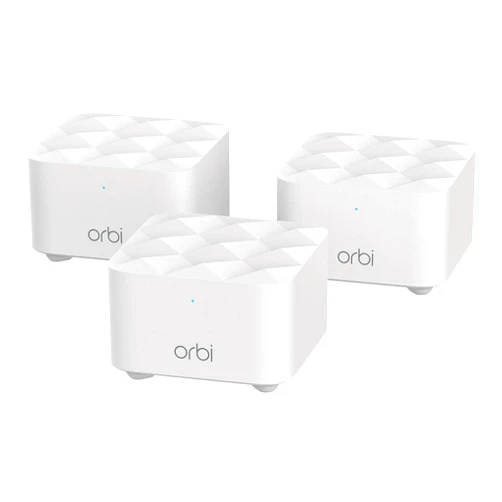 NETGEAR Orbi Whole Home Mesh WiFi System (RBK13) – Router replacement covers up to 4,500 sq. ft. with 1 Router & 2 Satellites Mesh WiFi (3 Pack)