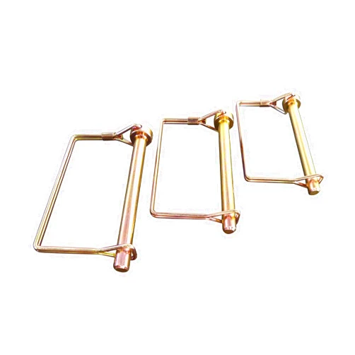 Tech Team #00842, Double Wire Lock Pin 5/16” Dia. x 3” Long, Square, Hitch Pins, PTO Pins, Quick-Release, Can Replace a Clevis and Cotter Pin, 3 pcs.