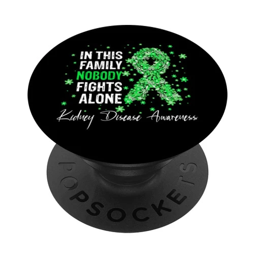 Donor Appreciation Organ Donation Surgery Kidney Kidney Disease Awareness Transplant Survivor Cancer Ribbon PopSockets Swappable PopGrip