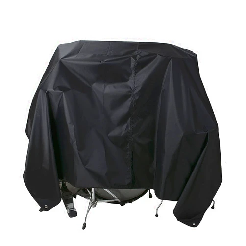 WIOR Drum Set Dust Cover, Black Water Resistant 420D Oxford Fabric Drum Cover with Silver Coating and Sewn-In Weighted Corners for Electric Drum Kit - Anti UV-Rays Protects From Sun - 98 x 78 Inch