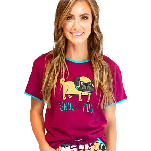Lazy One Pajamas for Women, Cute Pajama Tops, Cat and Dog Pajamas for Women, Comfy Women's Tees