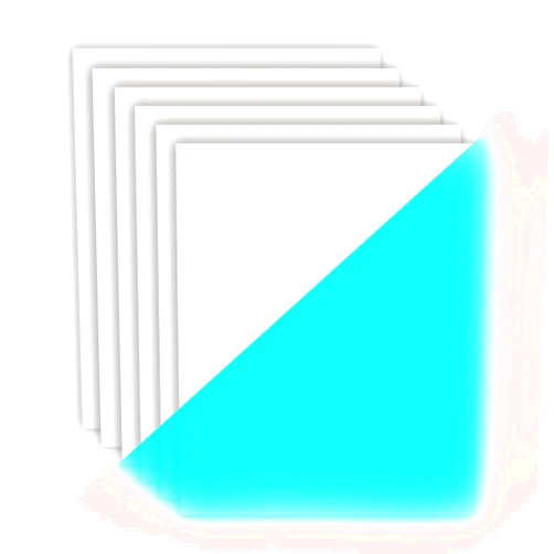 Kenteer 6 Pack Glow in The Dark HTV Heat Transfer Vinyl Bundle - 12 Inches x 10 Feet HTV Vinyl, Luminous Blue Iron on Vinyl for Cricut & Cameo, DIY T-Shirts & Ornaments