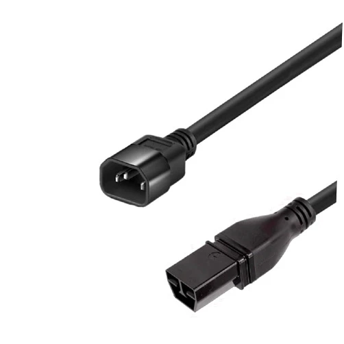 Toptekits C14 to SAF-D-Grid T-Latch Power Cord, SAF-D-Grid T-Latch Plug to IEC 320 C14 Power Cable SJT 16AWG,10ft/3m (C14 to Saf-D-Grid)
