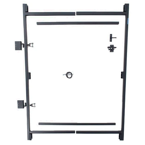 Adjust-A-Gate Steel Frame Lockable 2-Way Gate with Installation Building Kit, 36