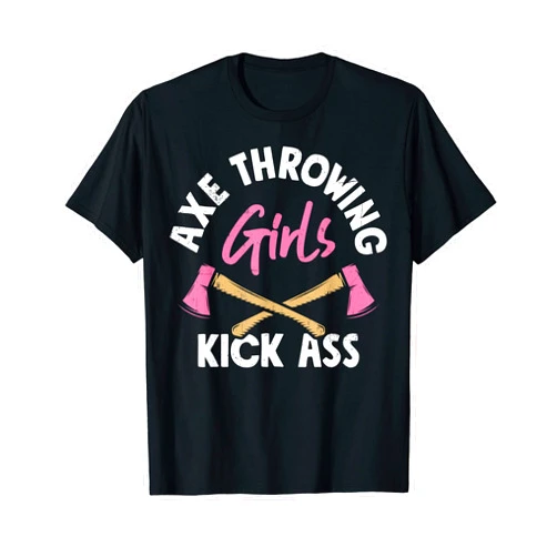 Axe Throwing Champion Co. Axe Throwing Girls Funny Hatchet Thrower Retro Vintage Women T-Shirt