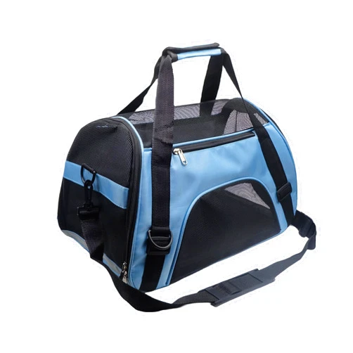 Tecageaon Pet Carrier Airline Approved Cat Carrier Dog Carrier for Medium Small Cats Small Puppy Kitten,Dog Cat Pet Travel Carrier (Small, Blue)