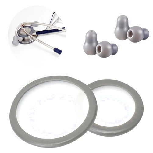 Javinhau Replacement Accessories Kit Fits Classic 3, Cardiology 3 & Cardiology 4 Stethoscope for Littman Stethoscope Replacement Parts & Stethoscope Bell Diaphragm Cover and Eartips Replacement Parts.