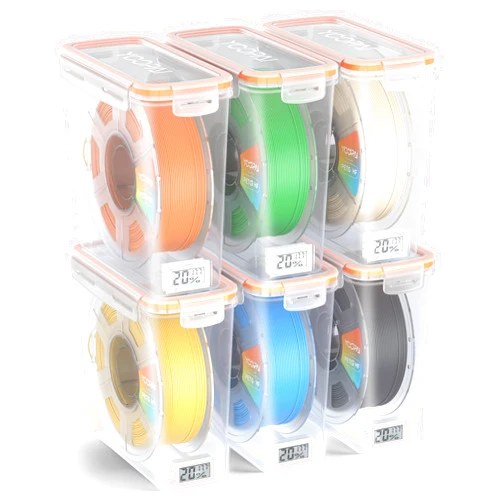 YOOPAI Pro Filament Storage Box with Temperature & Humidity Monitor, Airtight Filament Storage Container with Desiccant for 1KG 1.75mm PLA ABS PETG TPU, Single Spool 3D Printer Filament Storage Box(6)