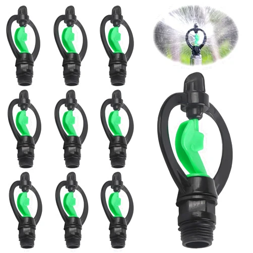 HERCHR 10PCS 360-Degree Rotating Sprinkler, Atomizing Micro Nozzle with Butterfly Water Sprinkler for Plants Agricultural Irrigation Automatic Rotation Sprinkler Atomizing Sprinkler Nozzle