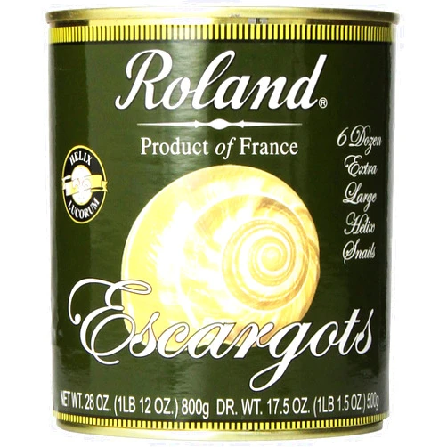 Roland Foods Escargots, Extra Large Helix Snails, Specialty Imported Food, 28.2 Ounce Can, Pack of 1