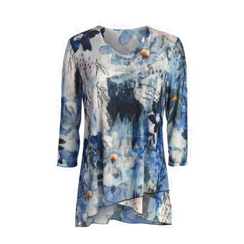Jess & Jane Crepe Mesh Tunic Top - CM2