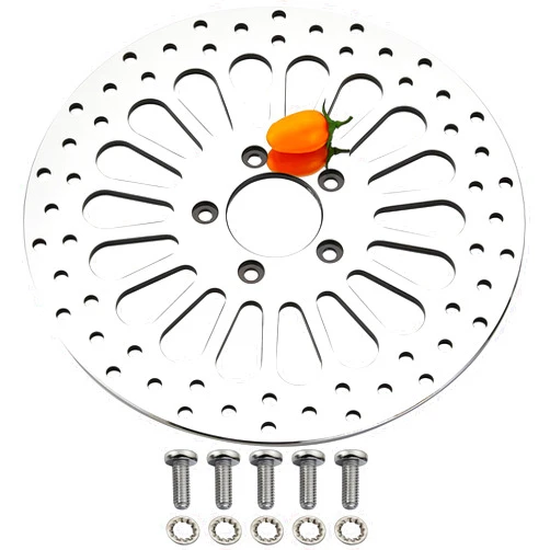 BLCYANUE 11.8'' Front Brake Rotor for Harley Davidson Touring Road Glide, Road King, Street Glide, Ultra Limited 2008 2009 2010 2011 2012 2013 2014 2015 Mirror-Polished Stainless Steel Rotors