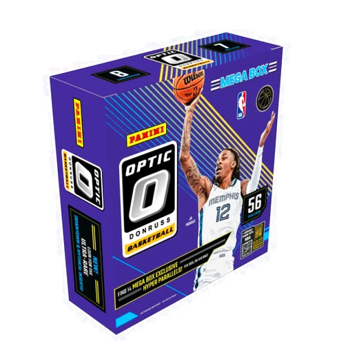 Panini 2024–25 Panini Donruss Optic Basketball Mega Box – Retail Exclusive Parallels & Inserts – NBA Trading Cards – Sealed Mega Box