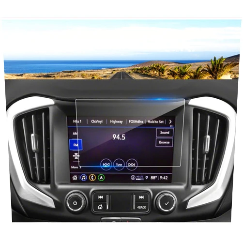 Coleya 2018-2023 2024 Terrain Screen Protector for GMC Terrain (SLT/AT4/Denali/SLE) 8-inch Touch Screen, 9H Tempered Glass 2024 2023 Terrain Accessories HD Transparent Protective Film 8