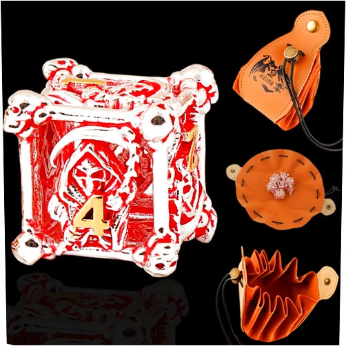 AiErBQ Metal Dice DND Set Playing dice 7pcs Hollow polyhedral dice Suitable for Dungeons and Dragon RPG Games dice