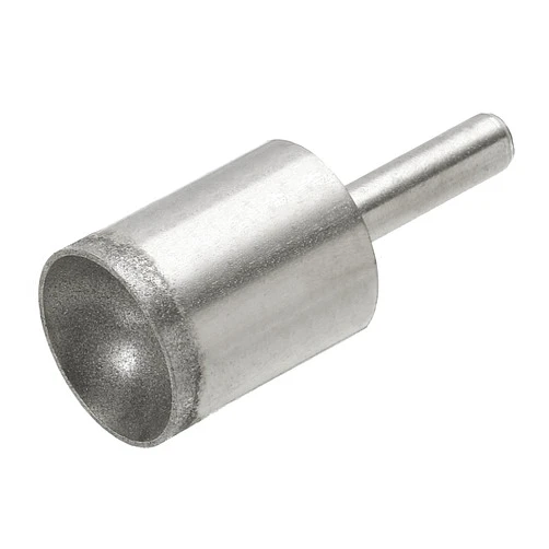 uxcell Diamond Grinding Mounted Point, 20mm 600 Fine Grits Spherical Concave Head Bead Coarse Grinding Bit for Jade Amber Stone Beeswax Glass