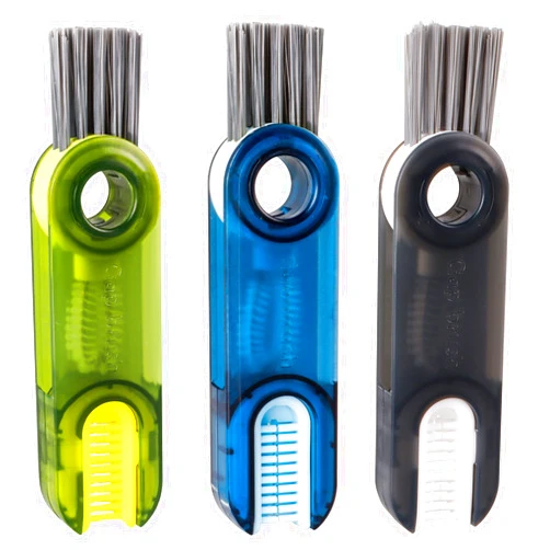 Generic 3 in 1 Multifunctional Cleaning Brush, 3 in 1 Tiny Bottle Cup Lid Detail Brush Straw Cleaner Tools Multi-Functional Crevice Cleaning Brush, Multipurpose Bottle Gap Cleaner Brush (3Pcs)