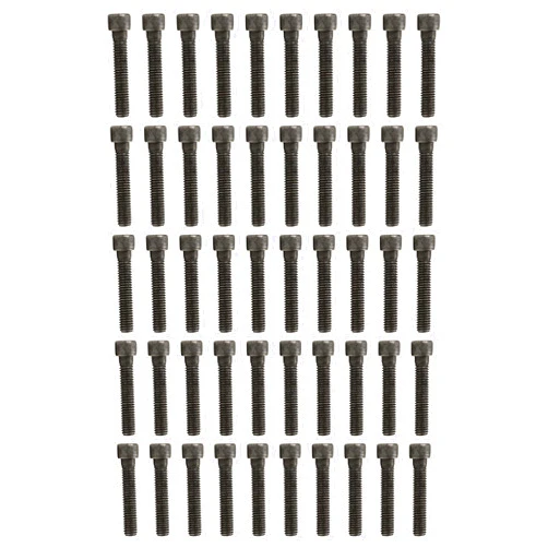 Marsrut 50PCS 3/8x2 inch Long Bolts for Wall Rock Climbing Holds Mounts, 3/8-16 Socket Head Allen Cap, Alloy Steel Durable & Easy Hanger Hardware Ice Screws, Gear Kit Bundle Supplies Designed for Indoor Use