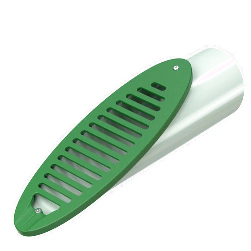 Debialo 4 in. Green Angled Drainage Grate Yard Drain, Yard Drain Emitter for Sump Pump Discharge & Downspout Extensions, Protect Home Foundation & Reduce Stagnant Water, Compatible with 4-Inch Connections