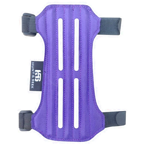 Hunt & Seek Fabric Archery Arm Guard 2 Hook-and-Loop Adjustable Straps Suede Leather Hunting Arm Guard Forearm Wrist Protector Archery Bracer Unisex