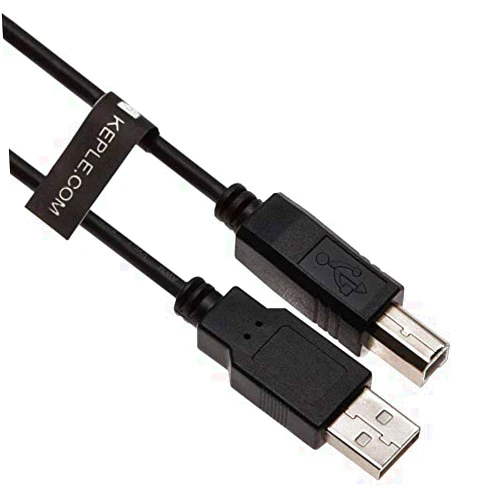 Keple 3ft USB B Cable Data/Power Lead Cord for DJ Midi Controllers, Keyboards, Samplers, Effect Pads, Syntesizers Numark, Pioneer, Native Instruments, Traktor, Akai to Dell HP