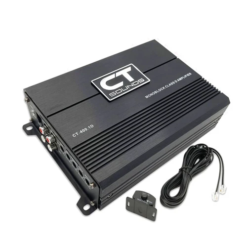 CT Sounds CT-400.1D Compact Class D Car Audio Monoblock Amplifier, 400 Watts RMS