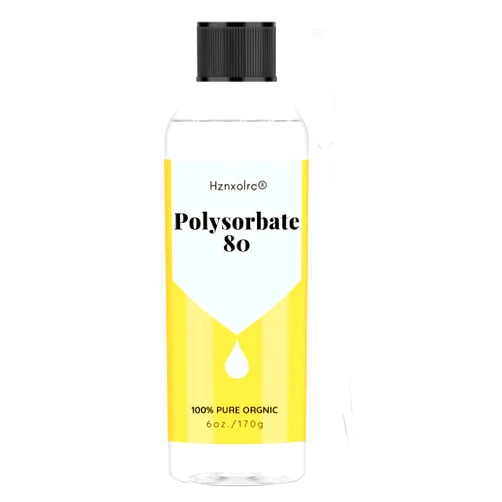 Hznxolrc 6 oz Polysorbate 80 for Bath Bombs, Premium Polysorbate 80 (Sorbitan Oleate) Liquid, 100% Pure, Cosmetics Grade, Gentle on Skin, Suitable for Making Lotions