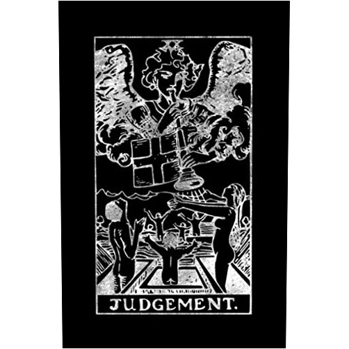 Tara Blackwood Judgement: Tarot Journal Notebook Lined, Black And Silver (College Ruled, 110 Pages, 9