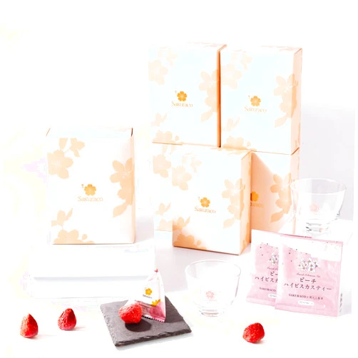 Sakuraco Japanese White Chocolate Fruit - Strawberry: 6 Box Set (36pcs)