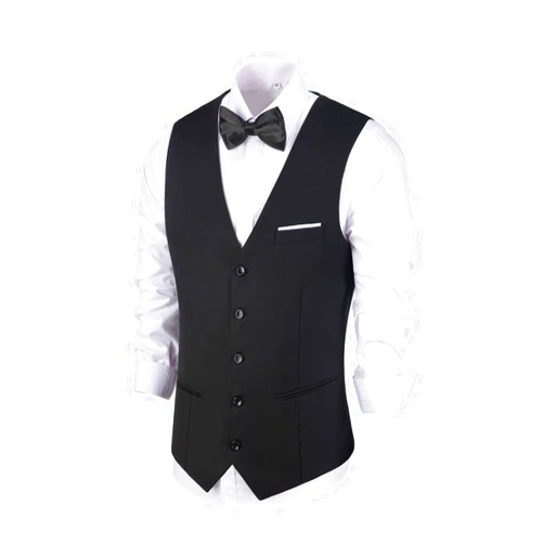 Diaryan Men's Suits Vest V-Neck Sleeveless Slim Fit Jacket Groomman Casual Suit Vests for Wedding Formal Party Tuxedo for Men