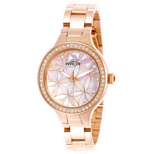 Invicta Lady Wildflower Quartz Watch, Rose Gold, 28824