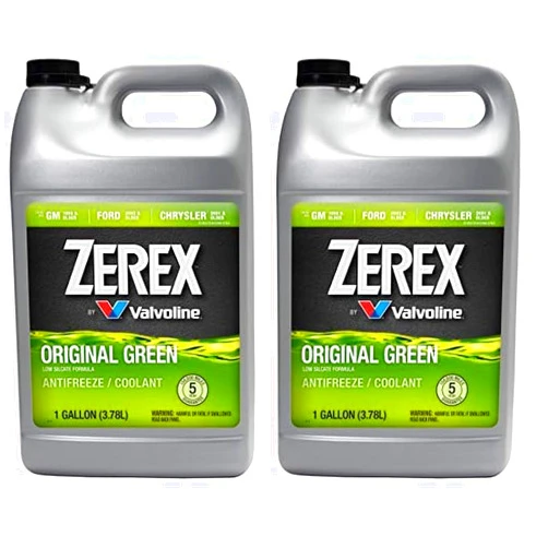 Zerex Original Green Low Silicate Concentrate Antifreeze/Coolant 1 GA, 128 Fl Oz (Pack of 2)