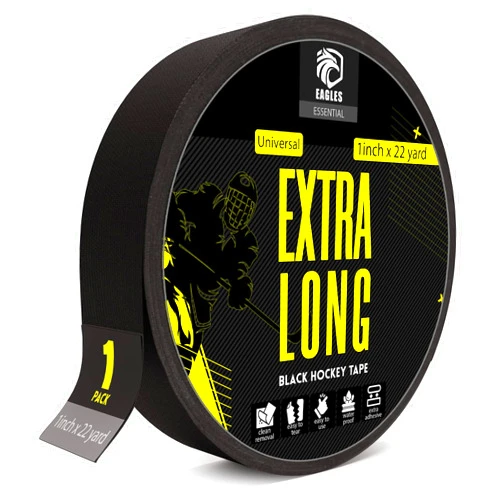 EAGLES Hockey Tape Multipurpose Cloth Tape Roll for Lacrosse Baseball & Softball Bats, Rackets, Pullup Bars, Gardening Tools, Easy Tear Over Grip - Multi Sport Handle Tape - Sports Gift