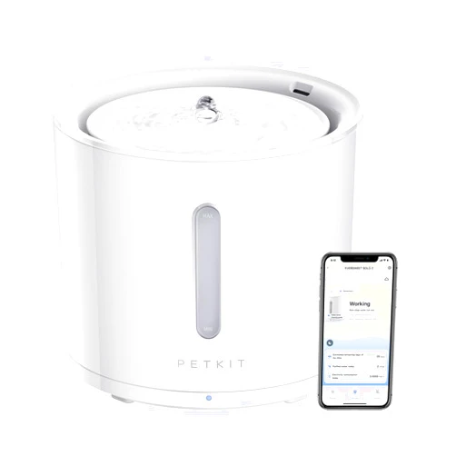 PETKIT EVERSWEET Solo 2 Cat Water Fountain with Wireless Pump, Ultra Quiet 70oz/2L Pet Water Fountain for Cats and Dogs Inside, 3 Working Modes, Visualization Window, App Control